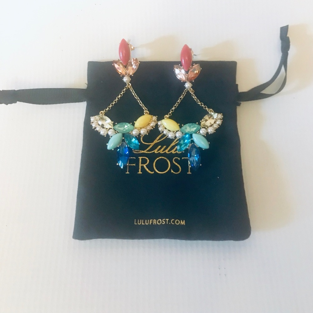 3 for $30 🍍 Lulu Frost Rainbow Crystal Earrings - Picture 3 of 3